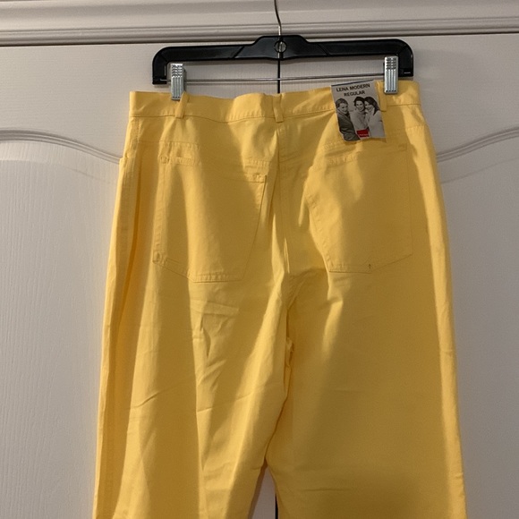 nwt OLSEN LENA Modern Regular Spring Weight Pants, Yellow - Picture 3 of 8
